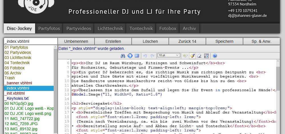 archiv.johannes-glaser.de - Produkte - ContentManagementSystem - 41