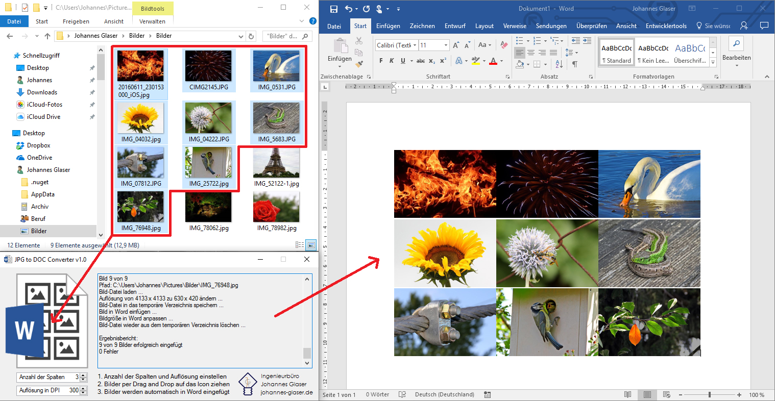 archiv.johannes-glaser.de - Produkte - JPGtoDOCConverter - 30